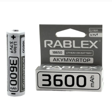 Акумулятор Rablex 18650 Li-lon 3600 mAh (1/40/400)