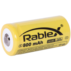 Акумулятор Rablex 16340 Li-lon 800 mAh (1/40/800)