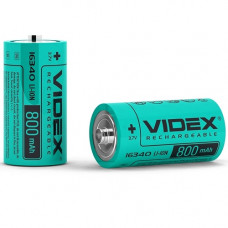 Акумулятор Videx 16340 800mAh box (1/50/600)