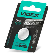 Акумулятор Videx LIR 2032  75mAh  bl1 (1/24/648)