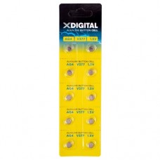 Батарейка X-DIGITAL AG4 час. (V377) уп. 1x10шт