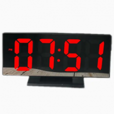 Настільний годинник VST-888-1-ЧЕРВОНИЙ USB (декоративний з датою, температурою)