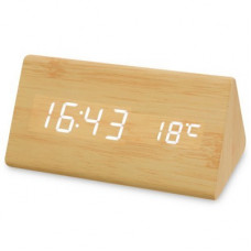 Настільний годинник VST-861-6-БІЛИЙ USB (декоративний з датою та температурою)