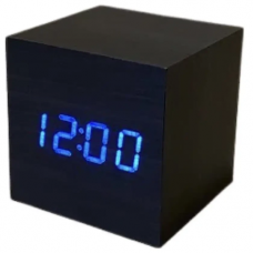 Настільний годинник VST-869-5 СИНІЙ USB/ET008 blue (декоративний з датою та температурою)