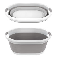 Таз силіконовий складаний (1902) овальний 36L/1350g мікс (4кол/уп) (1/10)
