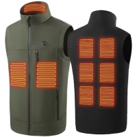 Жилет утеплений 2380 (9 нагрівальних зон) Колір-Army green (SIZE: L)