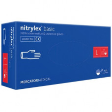 Рукавички нітрилові медичні Nitrylex basic L  (50/500)