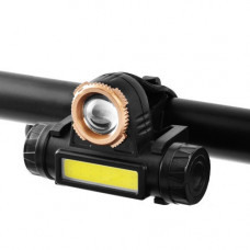 Ліхтар налобний BL-101A/874-XPE (1x18650 вбудований. micro USB, zoom)