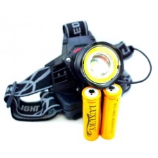 Ліхтар налобний Police 8005-T6 (2x18650, ЗП 220V/12V, zoom) (1/50/100)