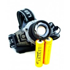 Ліхтар налобний Police BL-W002-XPE (2x18650, ЗУ 220V/12V, zoom, датчик руху) (1/50/100)