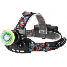 Фонарь налобный WD106/T106-T6+COB (2x18650, ЗУ micro USB, zoom)