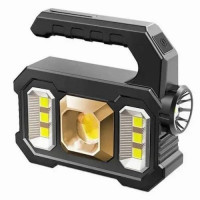 Ліхтар кемпінговий KJ-208T (5W+7COB) (ЗУ USB, вбуд. акум./4xAA ,power bank,  сонячна. бат.) (1/30/60)