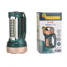 Ліхтар переносний YG-7987CS (3w+14smd) (ЗУ шнур 220V+solar,, вбуд. акум., 16см) (1/60)