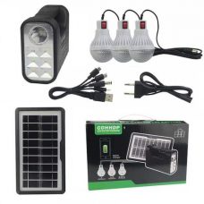 Портативна сонячна станція BL-80171 (ЗУ шнур 220V, power bank, Li-Ion акум., сонячна батарея)