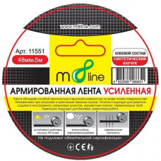 Армована стрічка чорна-посилена 48*5м m8line (1/72)