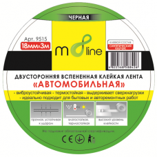 Скотч m8line "Автомобільна Спінена Двостороння Клейка Стрічка IXPE 18*3м (1/144) ШК/інд.етик.