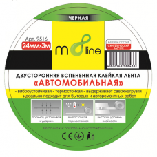 Скотч m8line "Автомобільна Спінена Двостороння Клейка Стрічка IXPE 24*3" (1/108) ШК/інд.етик.