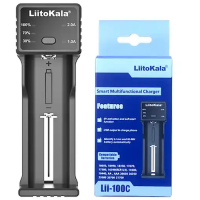 Зарядний пристрій LiitoKala Lii-100C (1 канал, індикатор) (1/145)